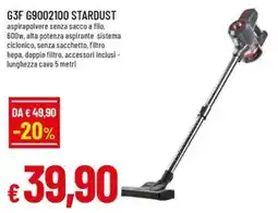 Famila Superstore G3F G9002100 Stardust aspirapolvere senza sacco a filo offerta