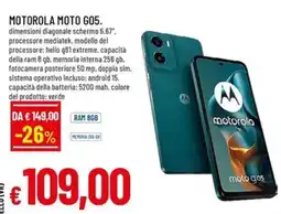 Famila Superstore Motorola Moto G05 offerta