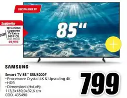 MediaWorld Samsung Smart TV 85" offerta