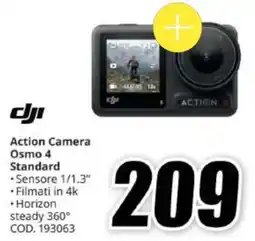 MediaWorld Dji Action Camera Osmo 4 Standard offerta