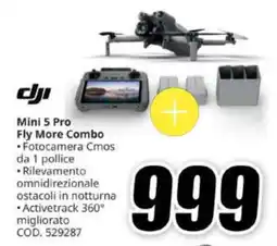 MediaWorld Dji Mini 5 Pro Fly More Combo offerta