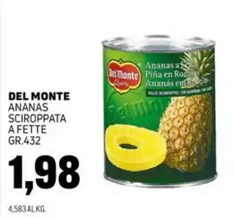 Del Monte ananas sciroppata