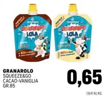 Granarolo Squeeze&Go Cacao-Vaniglia