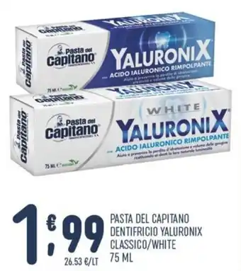 Pasta del Capitano dentifricio Yaluronix
