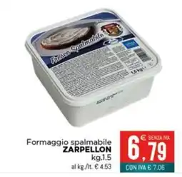 Altasfera Formaggio spalmabile Zarpellon offerta