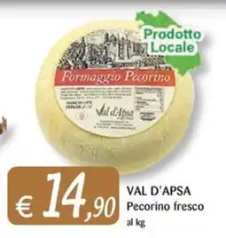 Re Mercato Lucrezia Val d'Apsa Pecorino fresco offerta