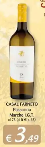 Re Mercato Lucrezia Casal Farneto Passerina offerta