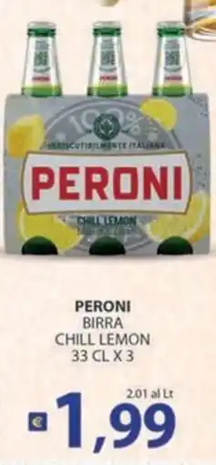 Re Mercato Lucrezia Peroni birra chill lemon offerta
