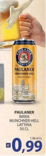 Re Mercato Lucrezia Paulaner birra munchner hell offerta