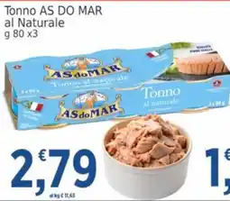 Market Ingross Tonno AS DO MAR al Naturale offerta