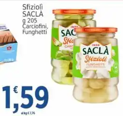 Market Ingross Sfiziolì Saclà Carciofini, Funghetti offerta