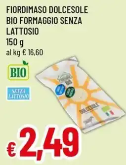 Famila Superstore Fiordimaso Dolcesole bio formaggio senza lattosio offerta