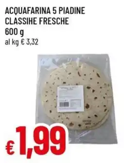 Famila Superstore Acquafarina piadine classiche fresche offerta