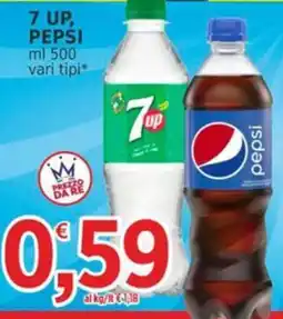 Market Ingross 7 up, pepsi offerta