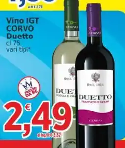 Market Ingross Vino IGT Corvo Duetto offerta