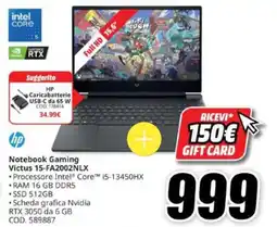 MediaWorld Notebook Gaming Victus offerta