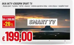 Famila Superstore Akai smart tv offerta