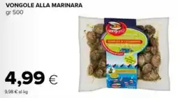 Tigre Vongole alla marinara offerta