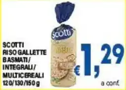 DEM Scotti riso gallette basmati/integrali/multicereali offerta