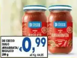DEM De Cecco sugo arrabbiata/basilico offerta