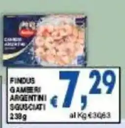 DEM Findus gamberi argentini sgusciati offerta