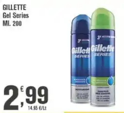 Conté Supermercati Gillette Gel Series offerta