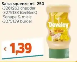 Stop&Shop Salsa squeeze Develey Cheddar offerta