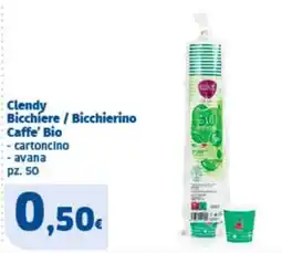Sigma Clendy Bicchiere / Bicchierino Caffè Bio offerta
