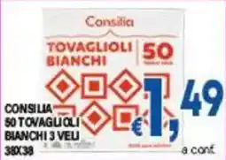 DEM Consilia tovaglioli bianchi offerta
