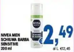 DEM Nivea men schiuma barba sensitive offerta