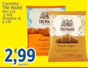 Market Ingross Cornetto Tre Marie offerta