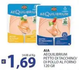 Re Mercato Lucrezia AIA AEQUILIBRIUM PETTO DI TACCHINO/ DI POLLO AL FORNO offerta