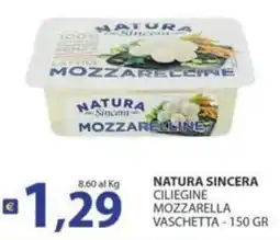 Re Mercato Lucrezia Natura sincera mozzarella ciliegine offerta