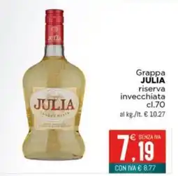 Altasfera Grappa JULIA riserva invecchiata offerta