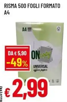 Famila Superstore ONcopy universal office paper offerta