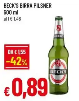 Famila Superstore Beck's birra pilsner offerta