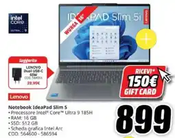 MediaWorld Lenovo Notebook IdeaPad Slim 5 offerta
