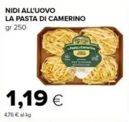 Tigre Nidi all'uovo la pasta di camerino offerta