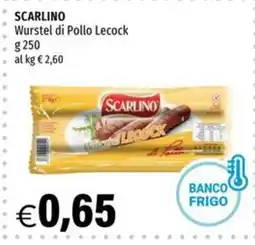 Hurrà Wurstel di Pollo Lecock offerta