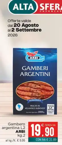 Altasfera Gambero argentina L2 ARBI offerta