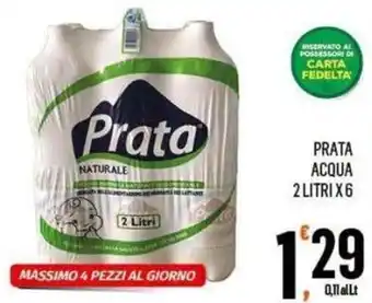 Prata acqua naturale