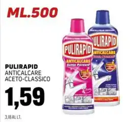 Emporio Amato Pulirapid anticalcare aceto-classico offerta
