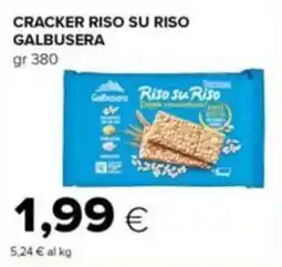 Tigre Cracker Riso su Riso Galbusera offerta