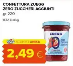 Tigre Confettura Zuegg zero zuccheri aggiunti offerta