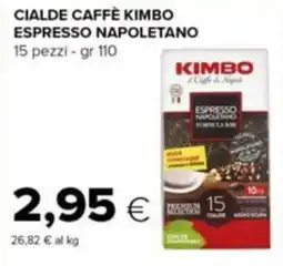 Tigre Cialde caffè Kimbo espresso napoletano offerta