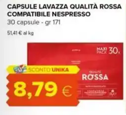 Tigre Capsule Lavazza Qualità Rossa offerta