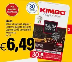 Hurrà Kimbo Barista Espresso Napoli offerta