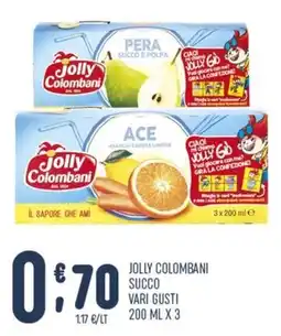 Gruppo Pascar Jolly Colombani succo vari gusti offerta