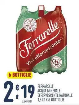 Gruppo Pascar Ferrarelle acqua minerale effervescente naturale offerta