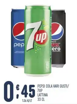 Gruppo Pascar Pepsi Cola Vari Gusti/7UP Lattina offerta